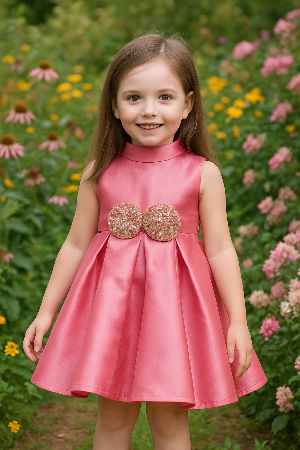 Pink Party Frock with Bow