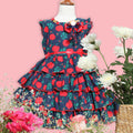 Rosette Ruffle Charm Dress
