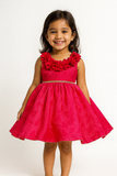 Charming Red Party Frock