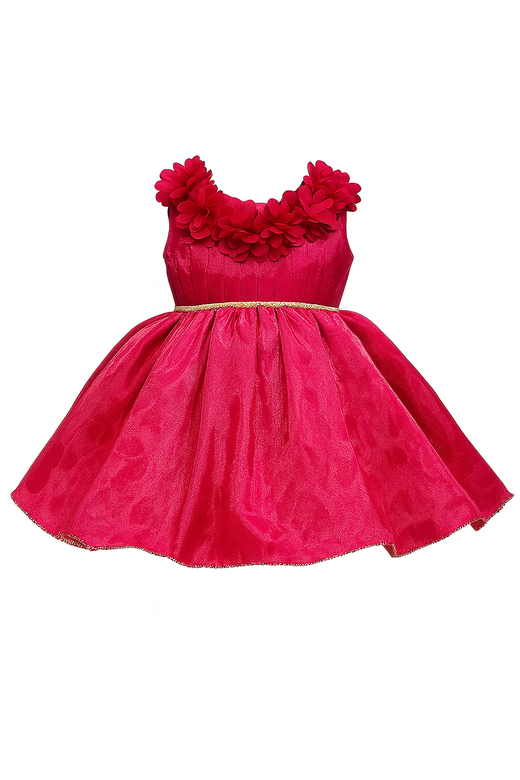 Charming Red Party Frock