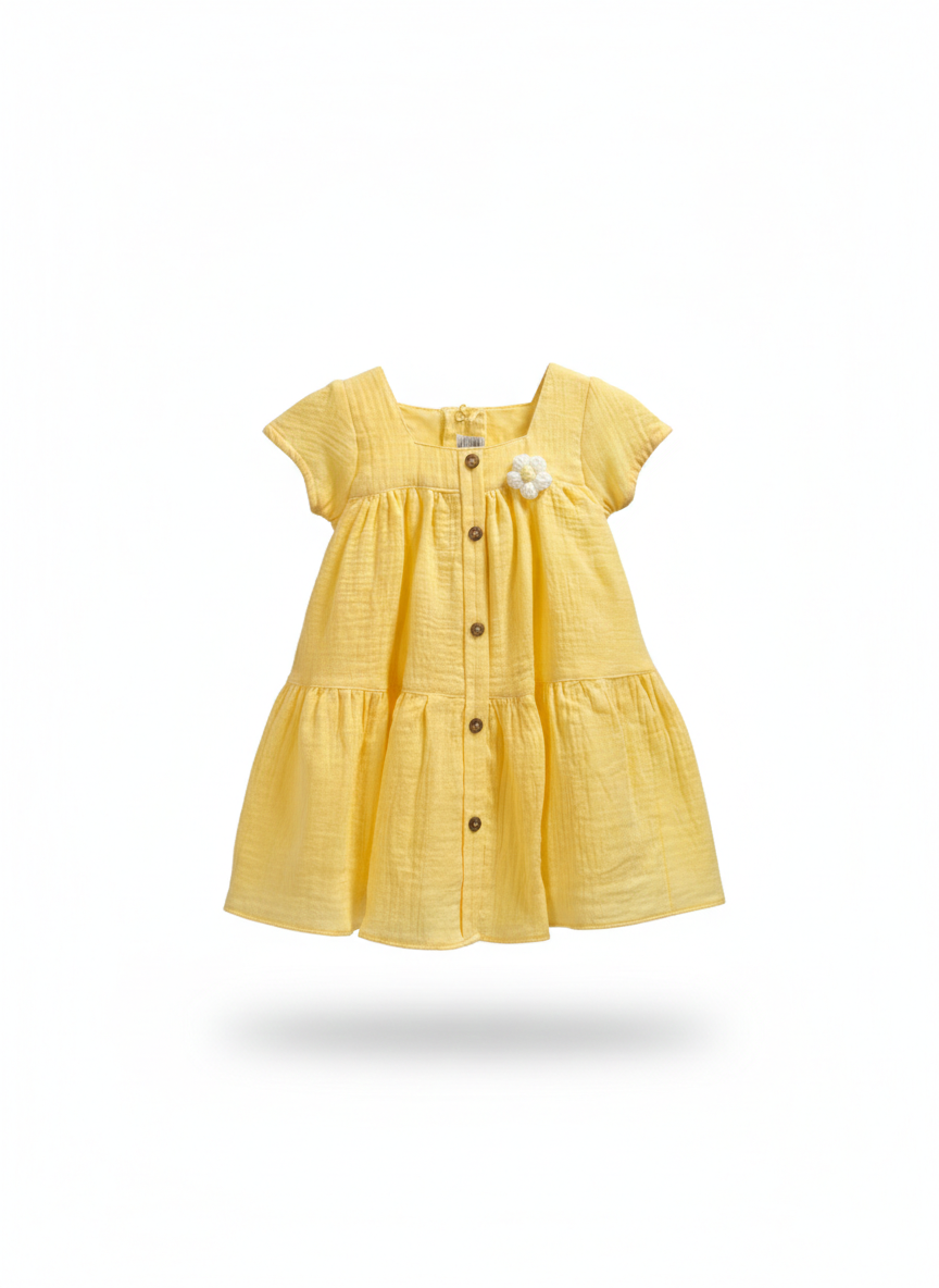 Sunny Blossom Tiered Dress