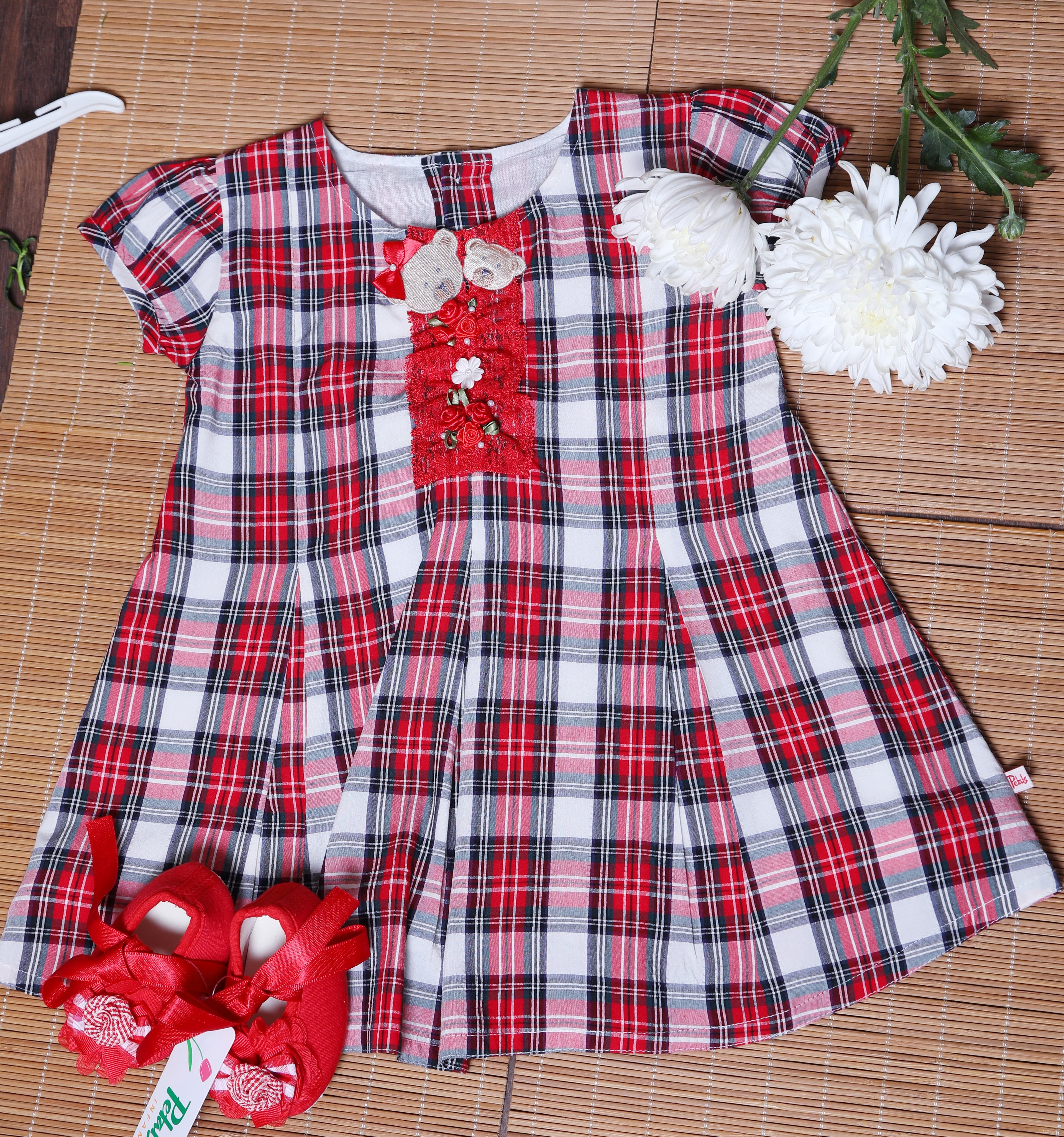 Plaid Teddy Charm Dress