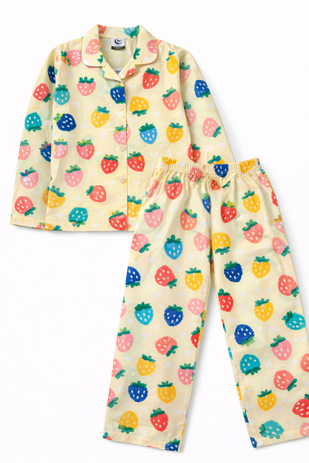 Berry Bliss Strawberry Night Suit (YELLOW)
