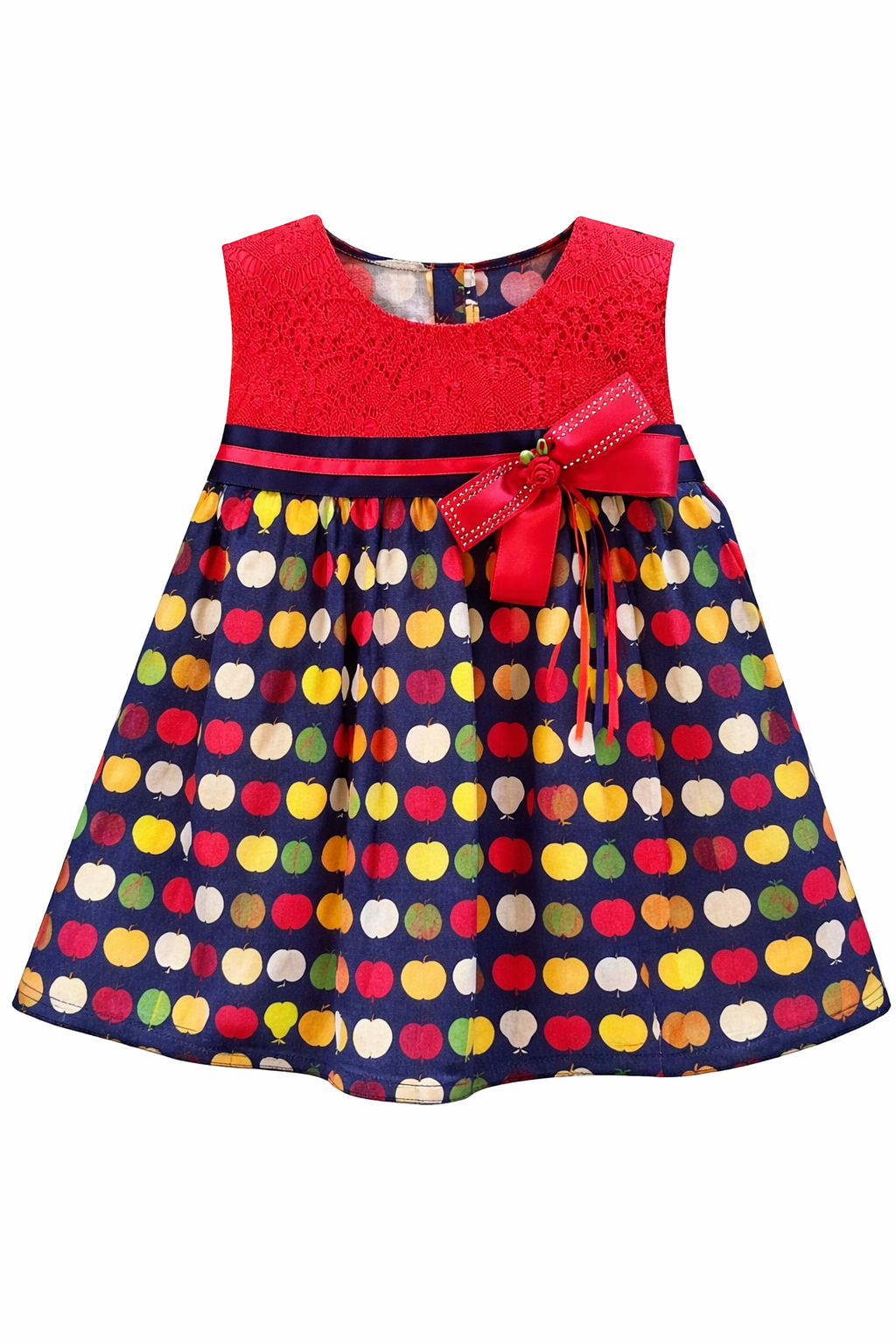 Apple Charm Lace Party Dress