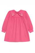 Pink Bow-Collar Baby Dress