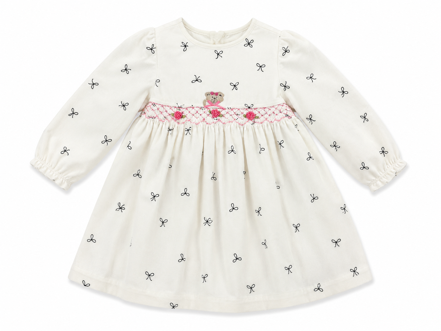 Teddy Bloom Smocked Dress