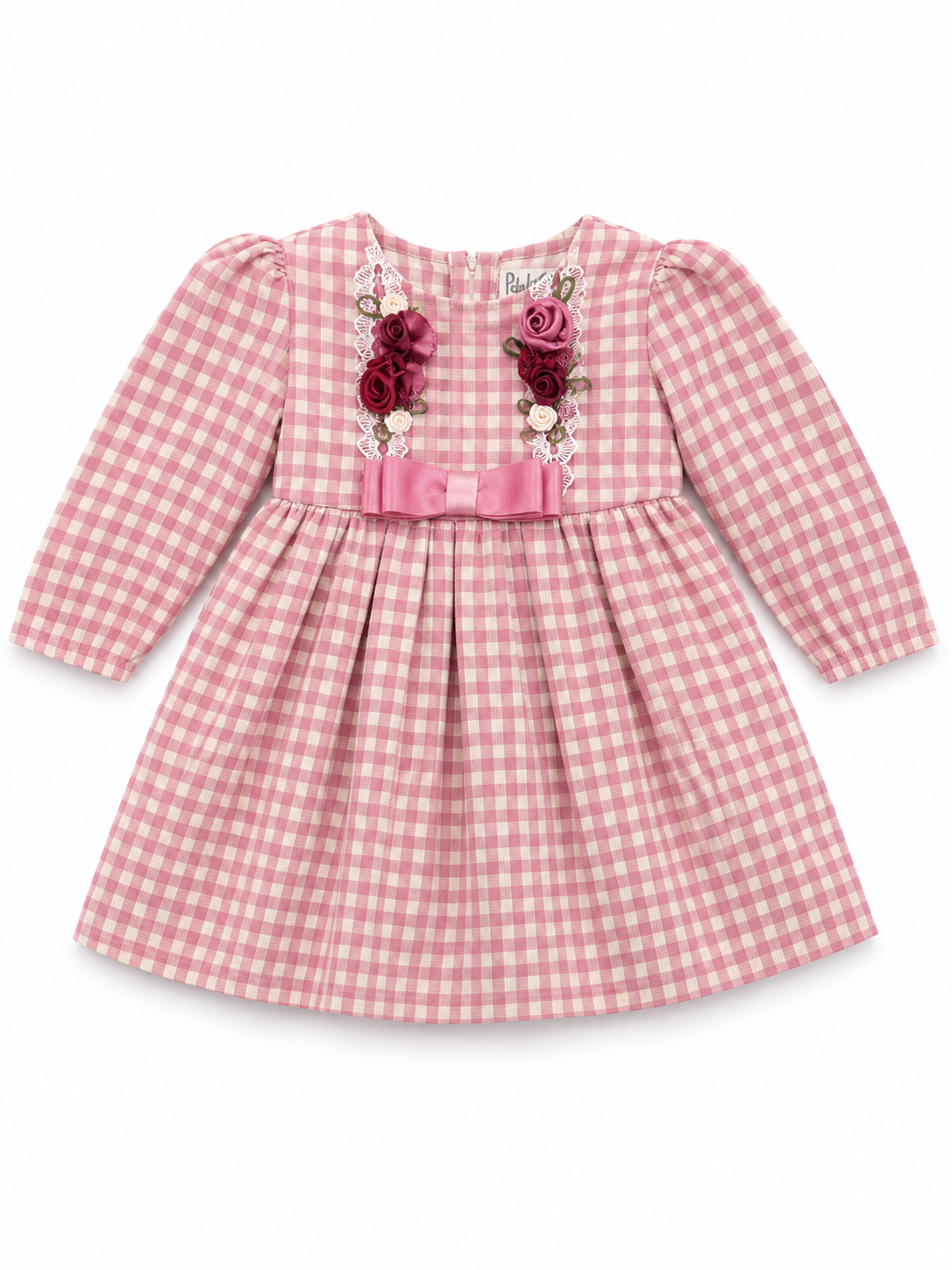 Rosette Gingham Charm Dress