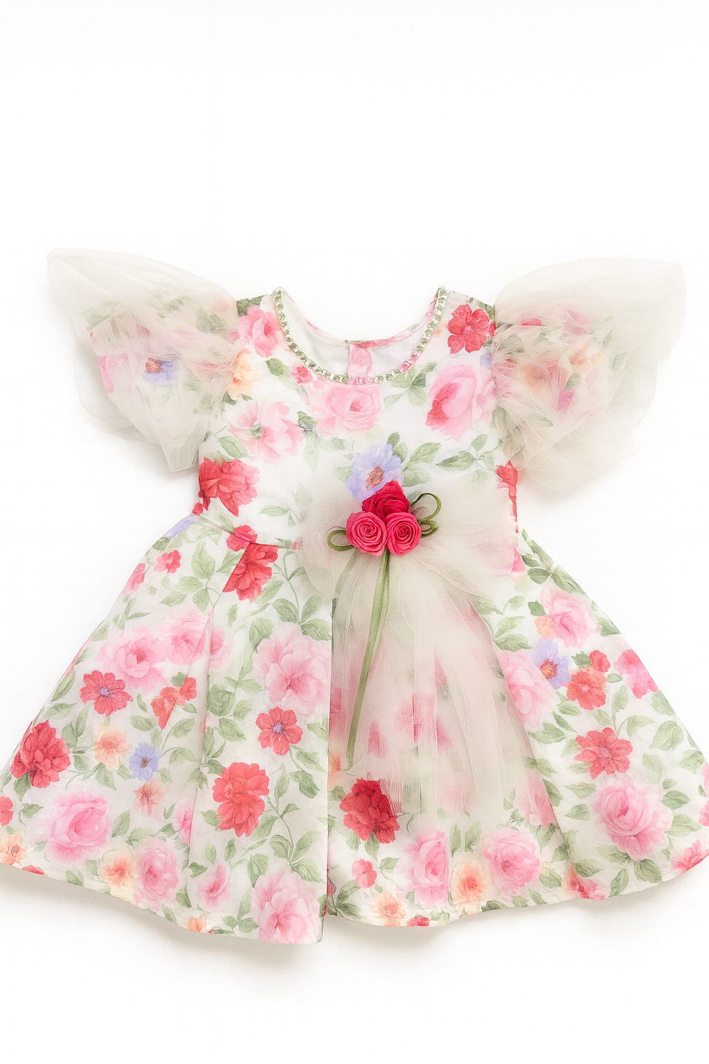 Rosy Bloom Party Frock