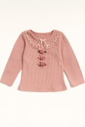 Blush Rosette Lace Top