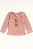 Blush Rosette Lace Top
