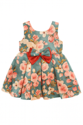 Peony Green Parade Bow Frock