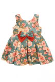 Peony Green Parade Bow Frock