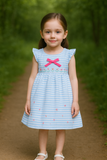 Blue Stripped Cotton Frock