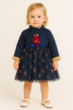 Midnight Bloom Party Frock