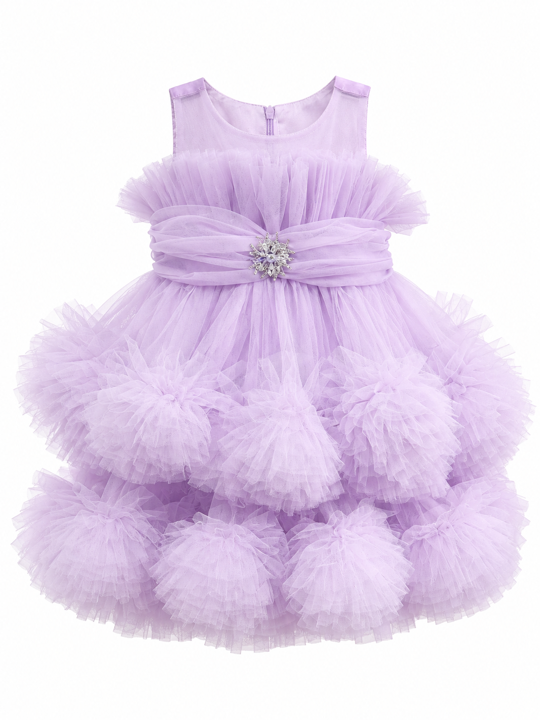 Lavender Crystal Bloom Frock