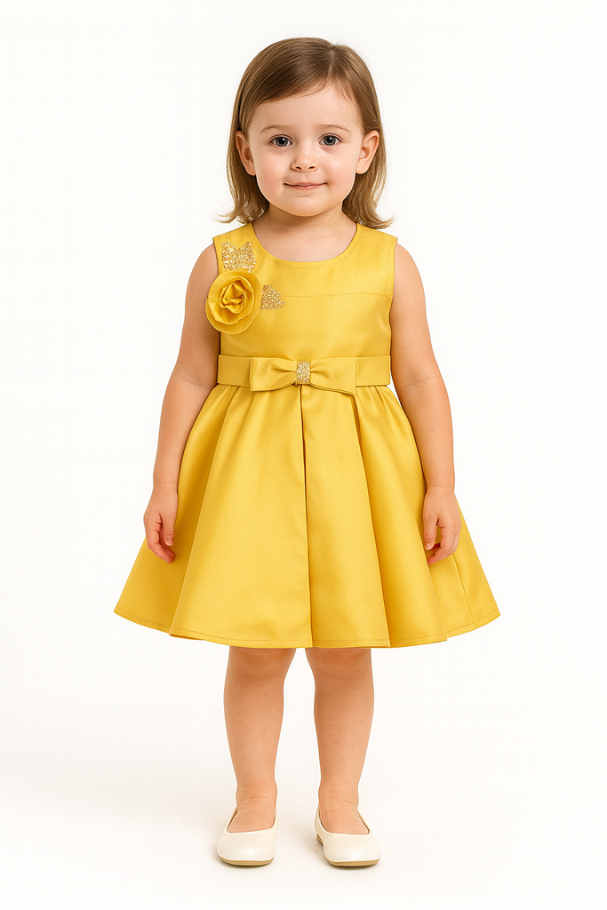 Marigold Rosette Bow Frock