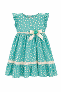 Mint Polka Lace Dress
