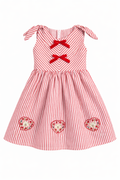 Scarlet Stripe Bow Frock