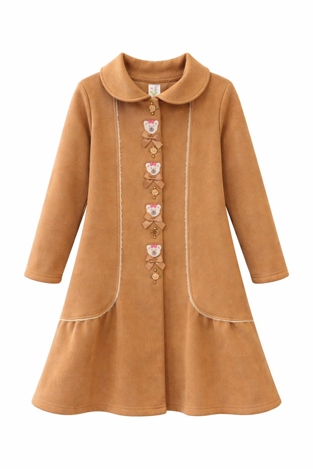 Teddy Bear Winter Coat with Fur Lining