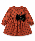 Autumn Polka Bow Dress