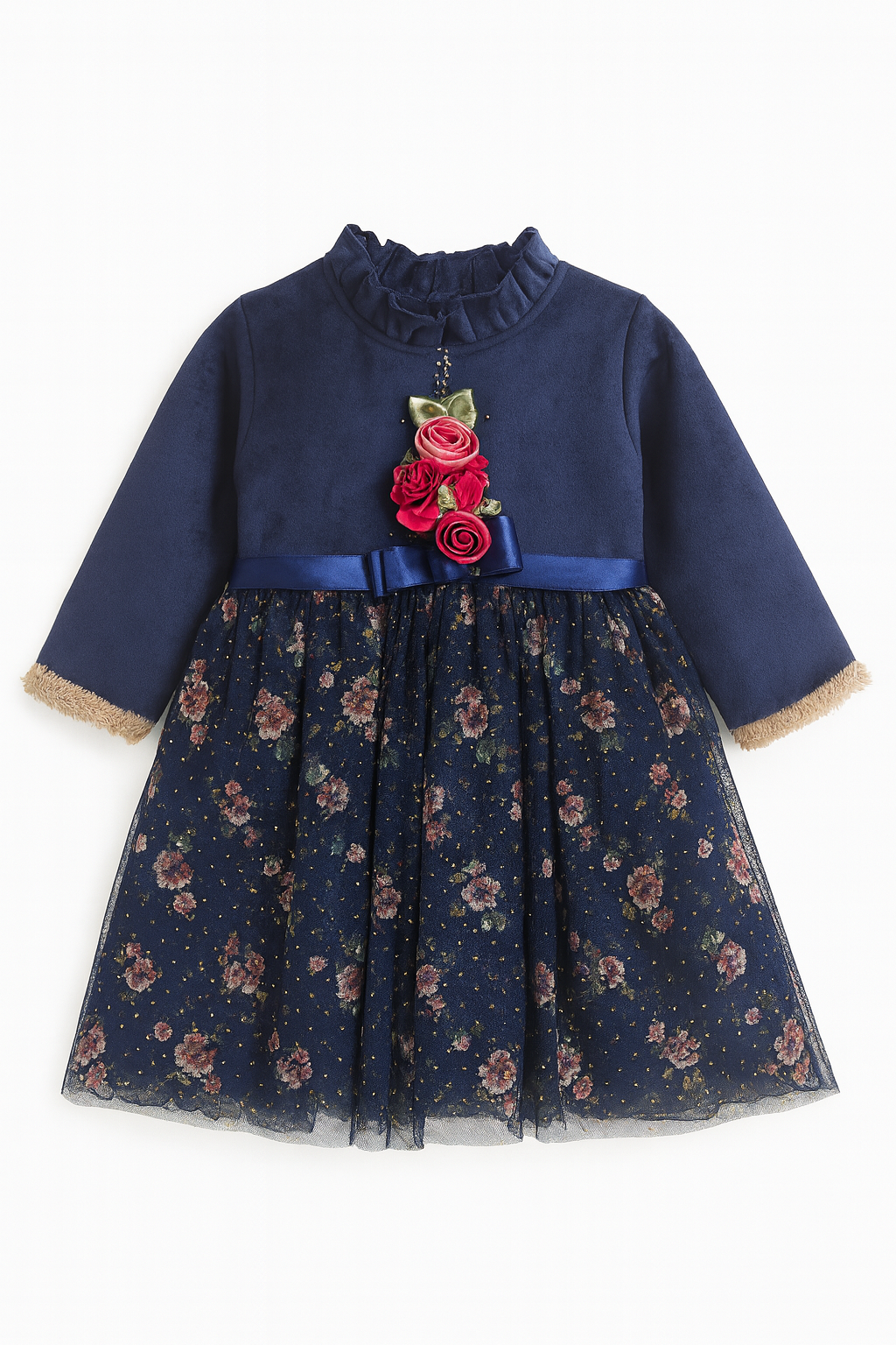 Midnight Bloom Party Frock