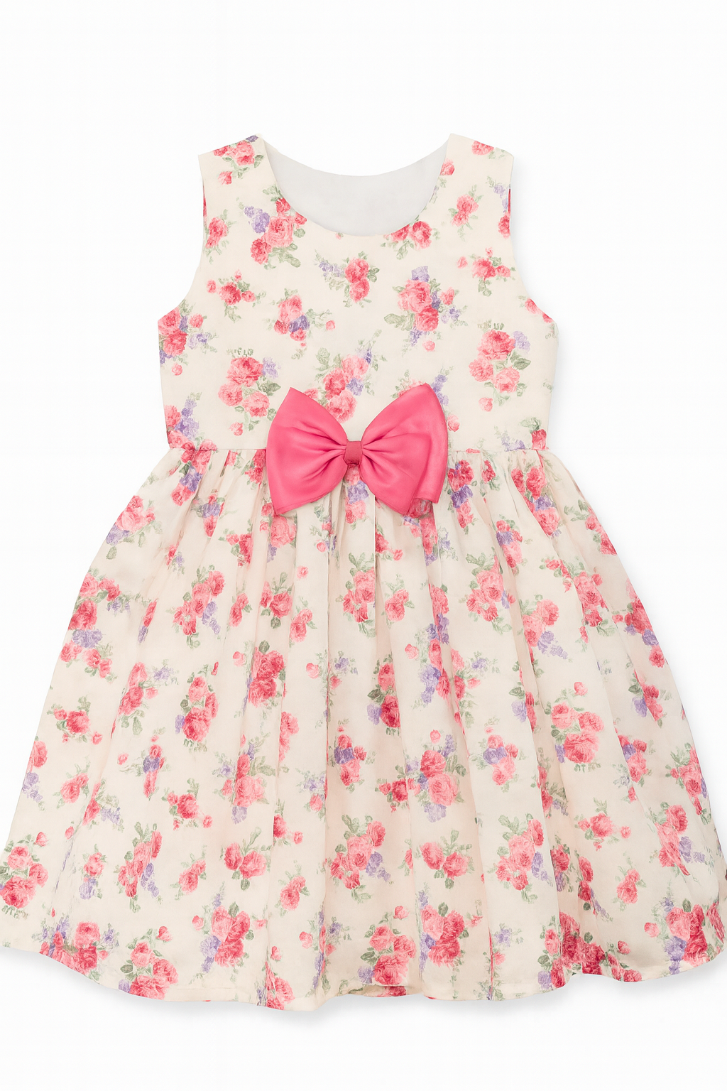Floral Party Frock with Bow