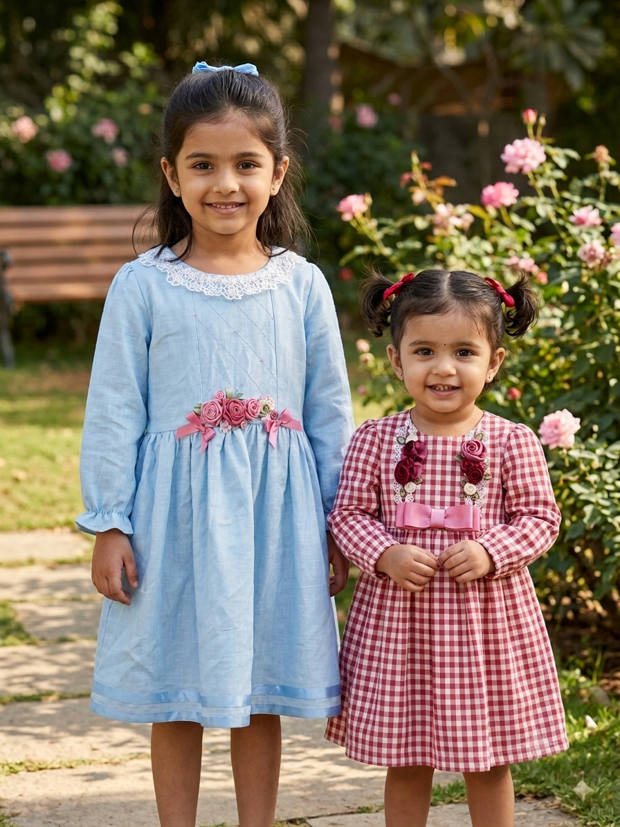 Sky Bloom Lace Dress