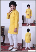Yellow Embroidered Kurta Set