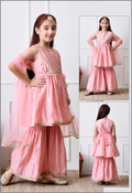 Blush Pink Festive Sharara Set