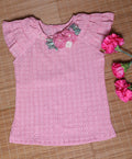 Blush Eyelet Lace Top