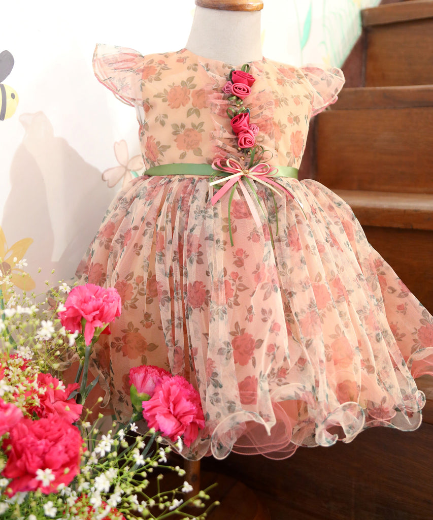 Vintage Rose Garden Party Dress