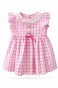 Pink Blossom Gingham Frock