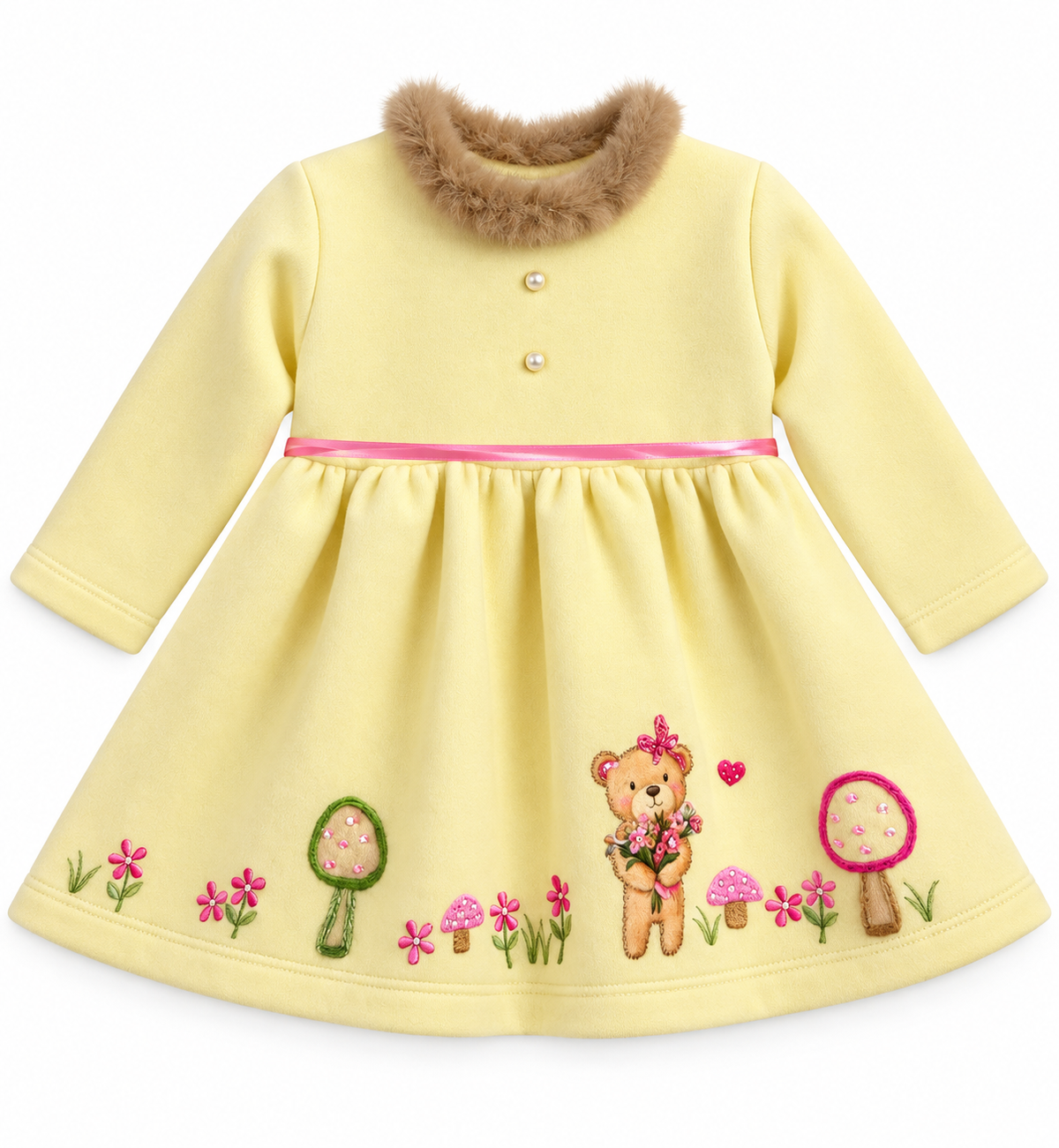 White Teddy Bear Dress