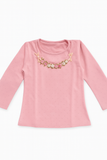 Pink Rosette Necklace Top
