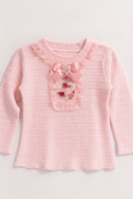 Pink Lace Bow Top
