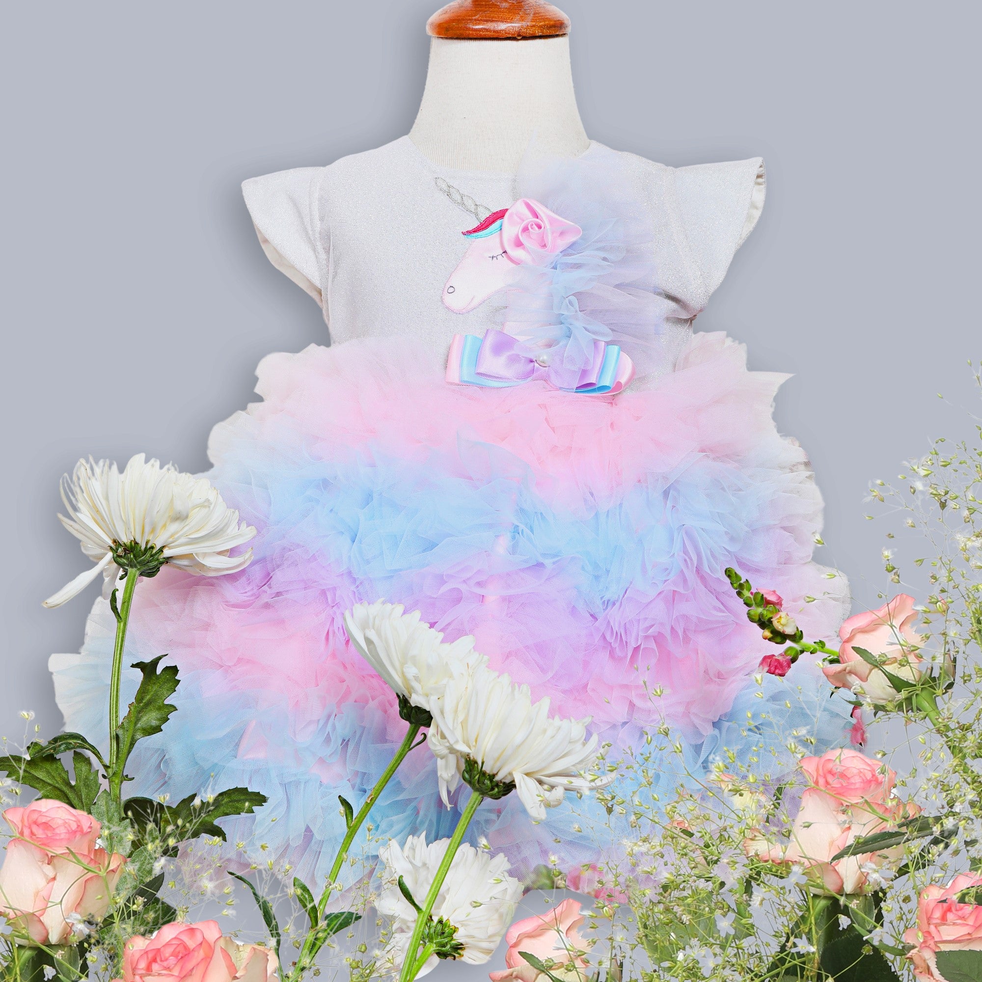 Dreamy Unicorn – Pastel Fantasy Party Frock