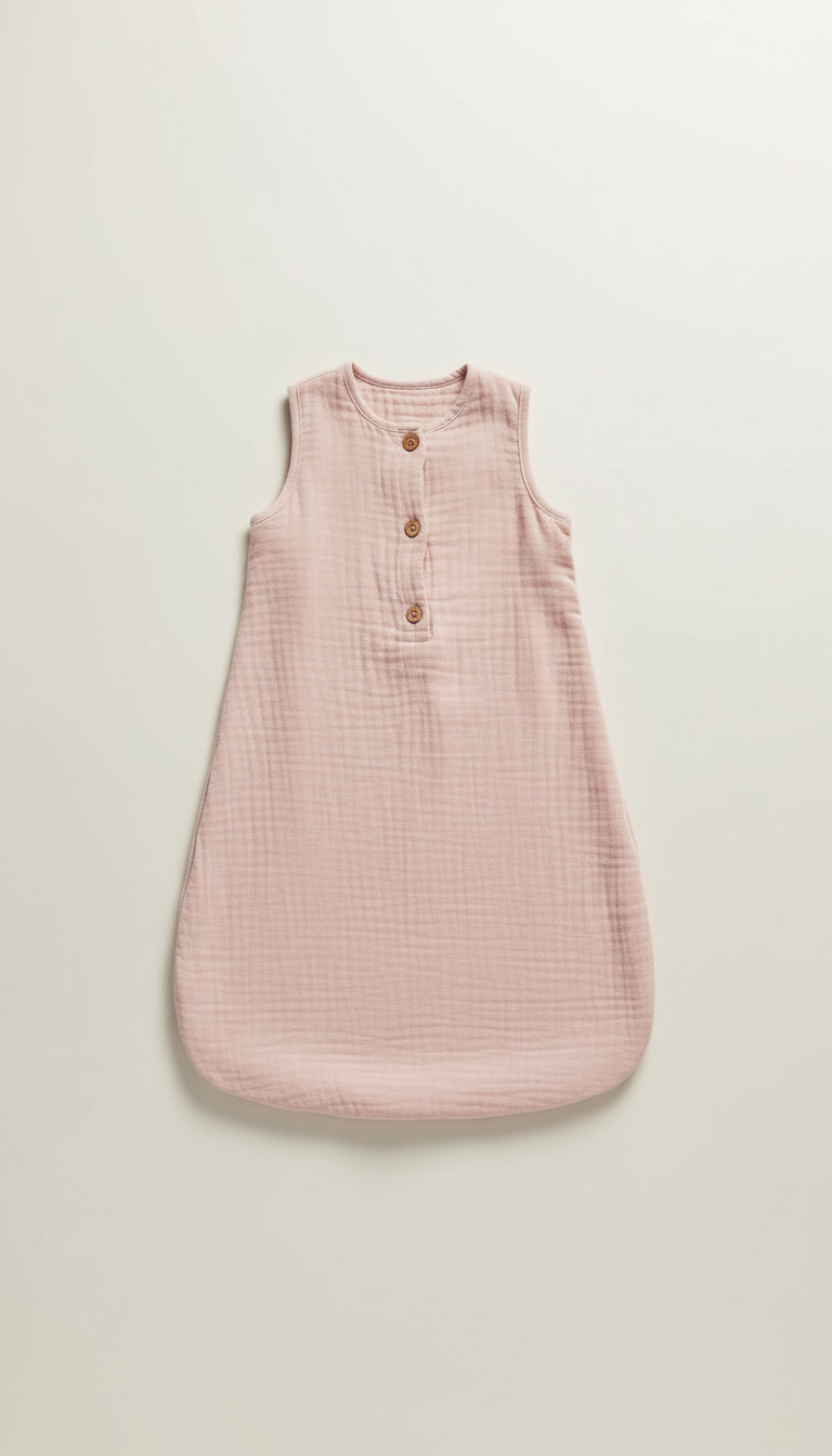 Blush Petal Muslin Sleep Sack