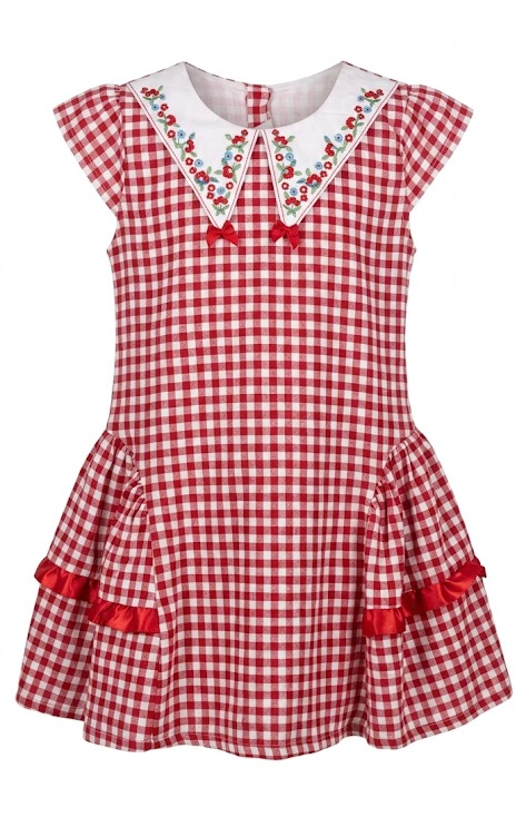 Red Gingham Frock