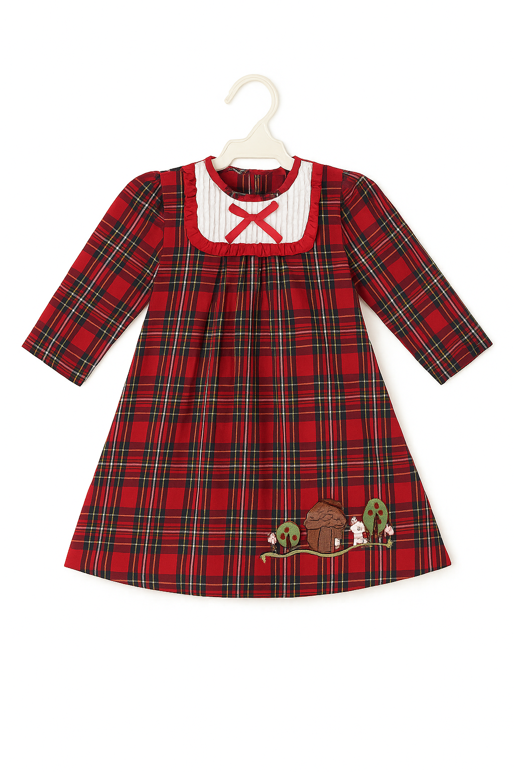 Red Tartan Check Dress