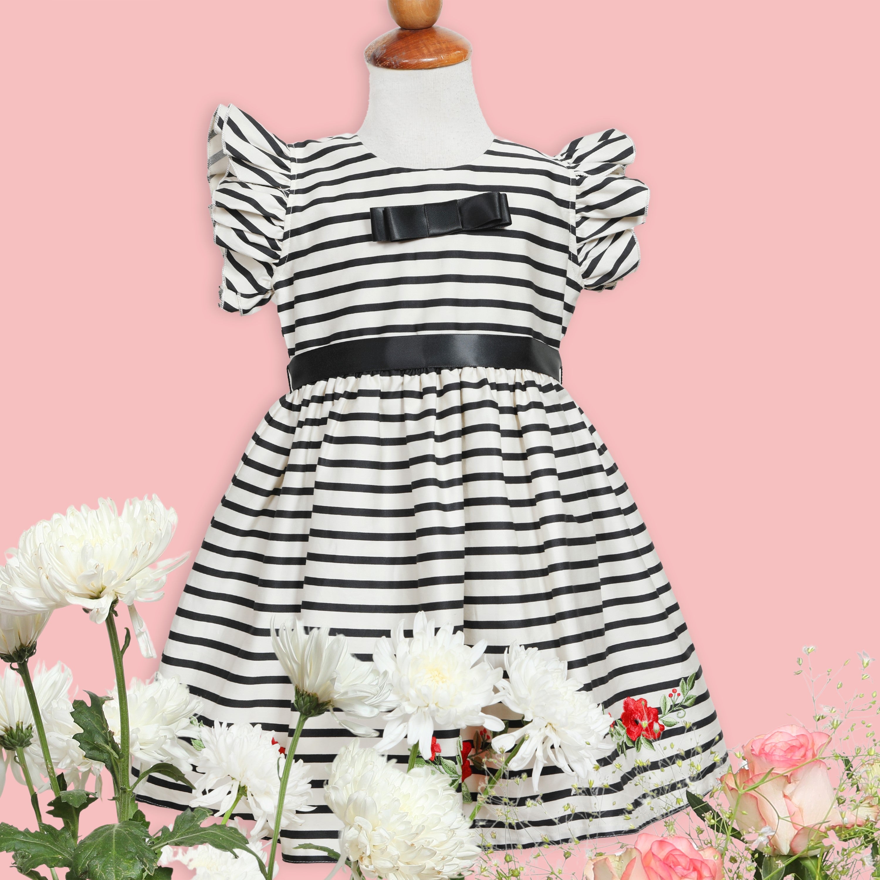 Parisian Charm Striped Dress